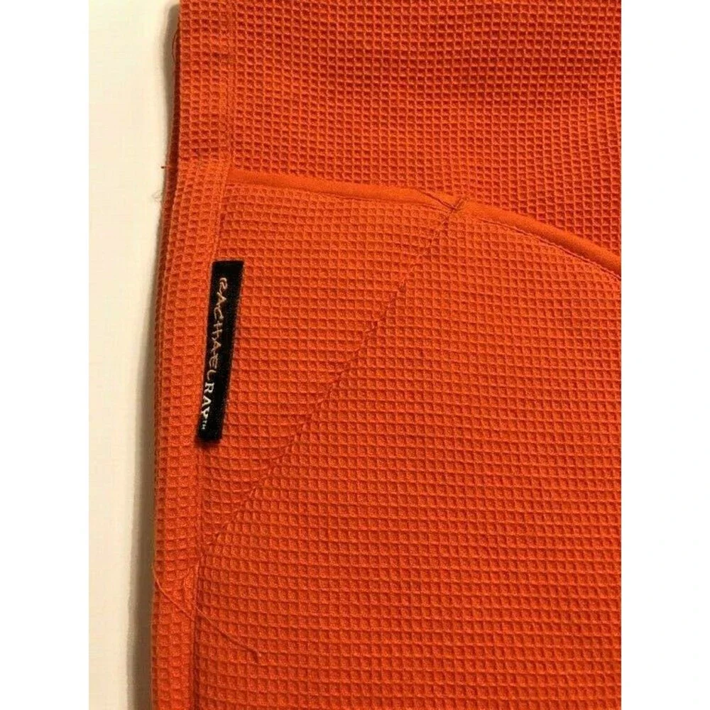 Rachael Ray Moppine Absorbent Orange Kitchen Towel & Oven Mitts 2-in-1 NWOT